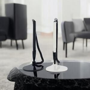 2 pack Reception Pen Desk Set On Chain With Stand- white Counter Pen blue ink